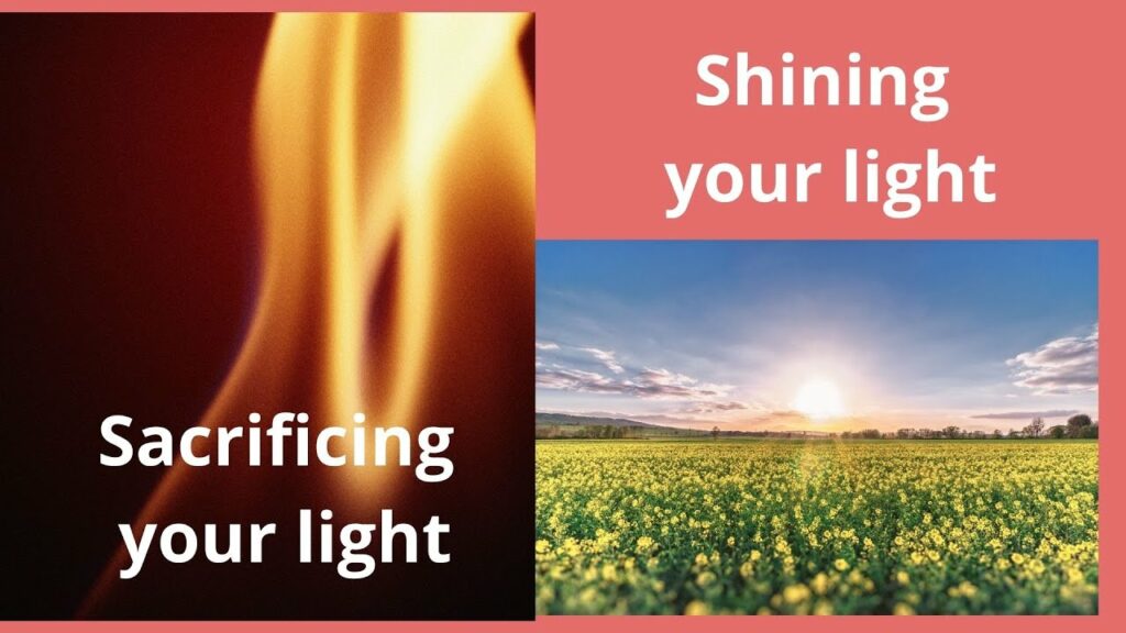 Does helping loved ones shine or dim your inner light?